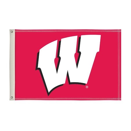 Showdown Displays 810002WIS-002 2 X 3 Ft. Wisconsin Badgers NCAA Flag - No.002